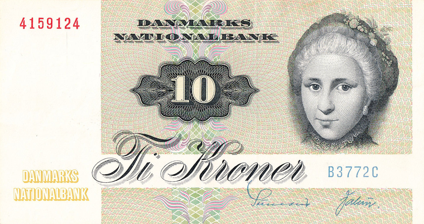 "Andetieren" Danmarks sidste 10-kroneseddel