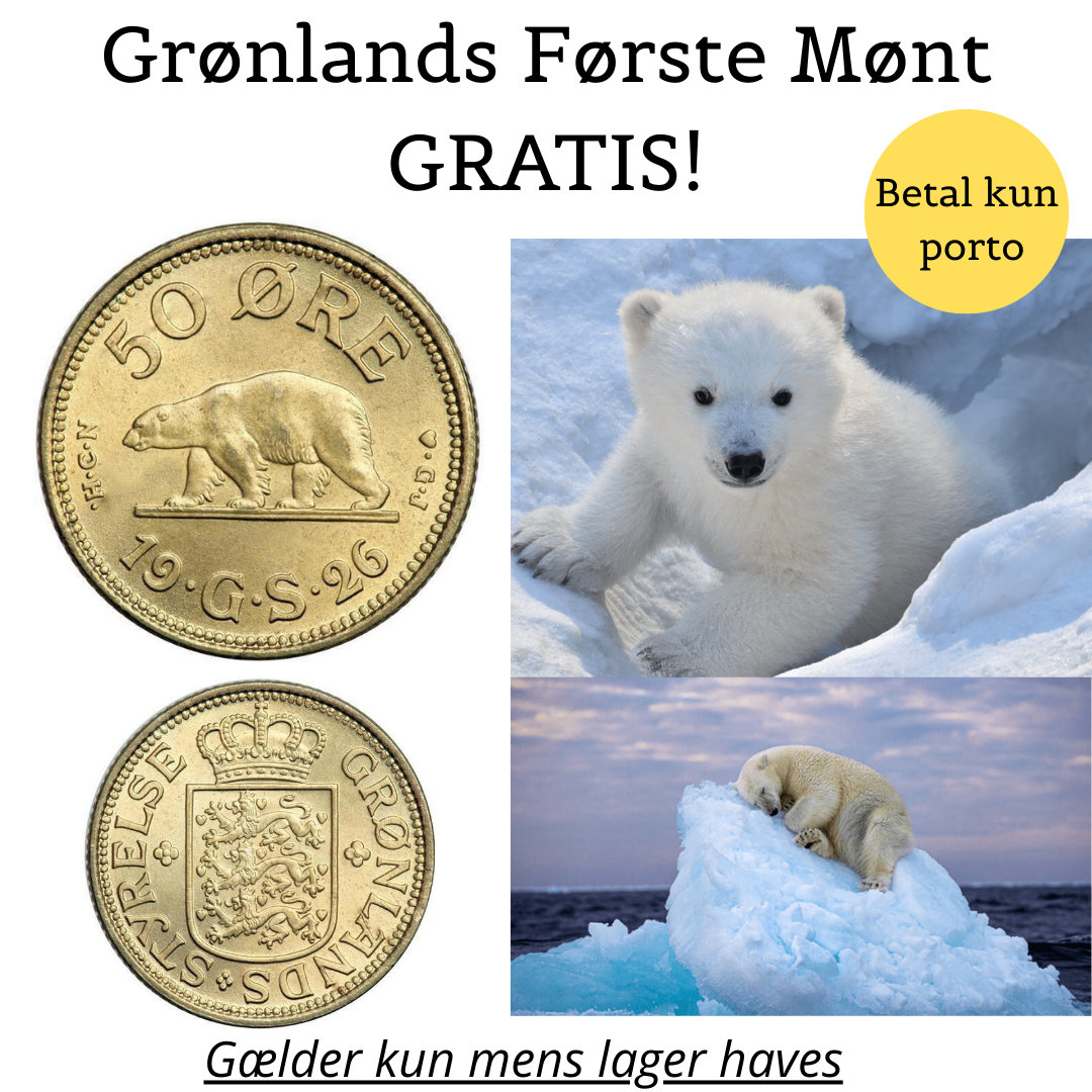 Grønlands Første Mønt - 50-øren fra 1926!