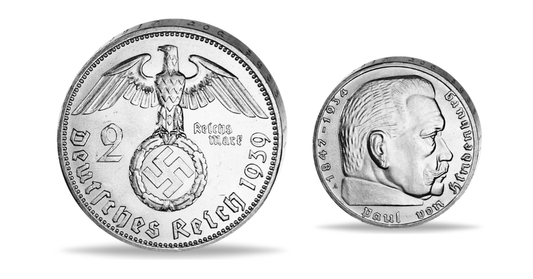 Forbudt historie eller samlerobjekt? 2-Reichsmark 1936-1939