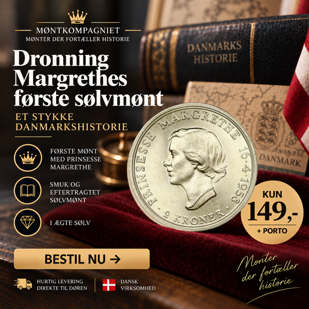 Få den første mønt med Prinsesse Margrethe!
